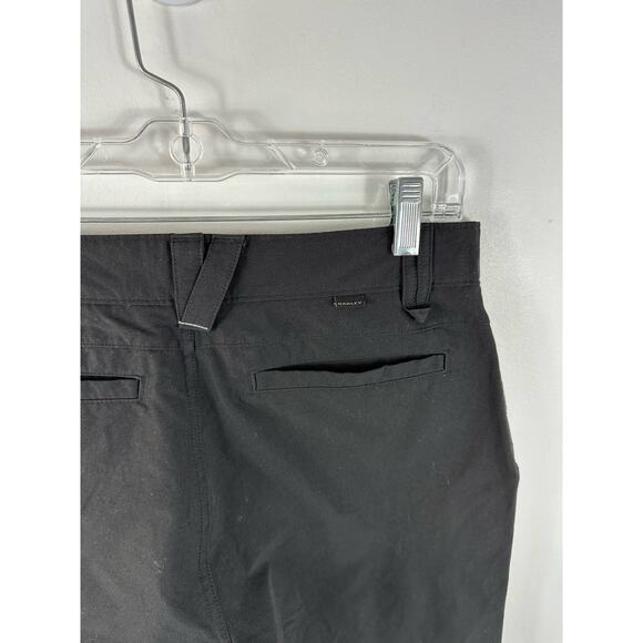 Oakley Performance Pants Nylon Flex Fit Black Size 28x28 Split Hem Womens - Picture 13 of 13